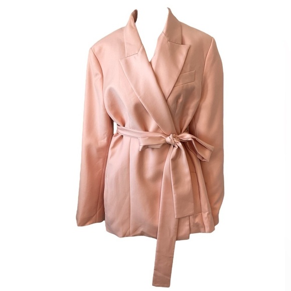 NWT Maggie Marilyn Salmon Pink Just Getting Started Blazer Size 10 - Picture 4 of 16